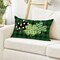 St Patricks Day Clover Grey Buffalo Plaid Green Throw Pillow Cover, 12 x 20 Inch Polka Dot Shamrock Cushion Case Decoration for Sofa Couch